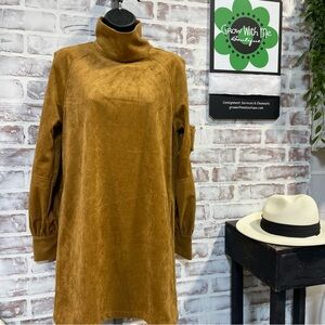 Faux suede Dress women’s small NWT